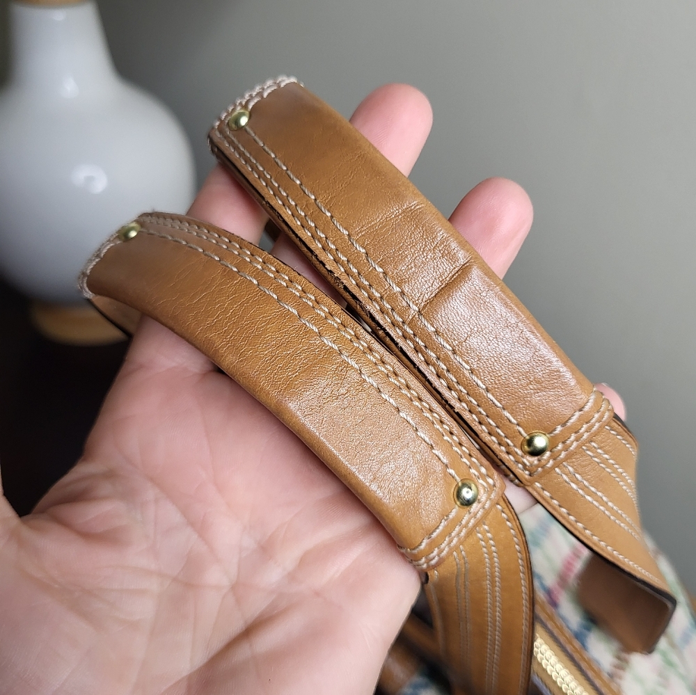 Coach Tattersall Tweed Shoulder Bag - Picture 5 of 9